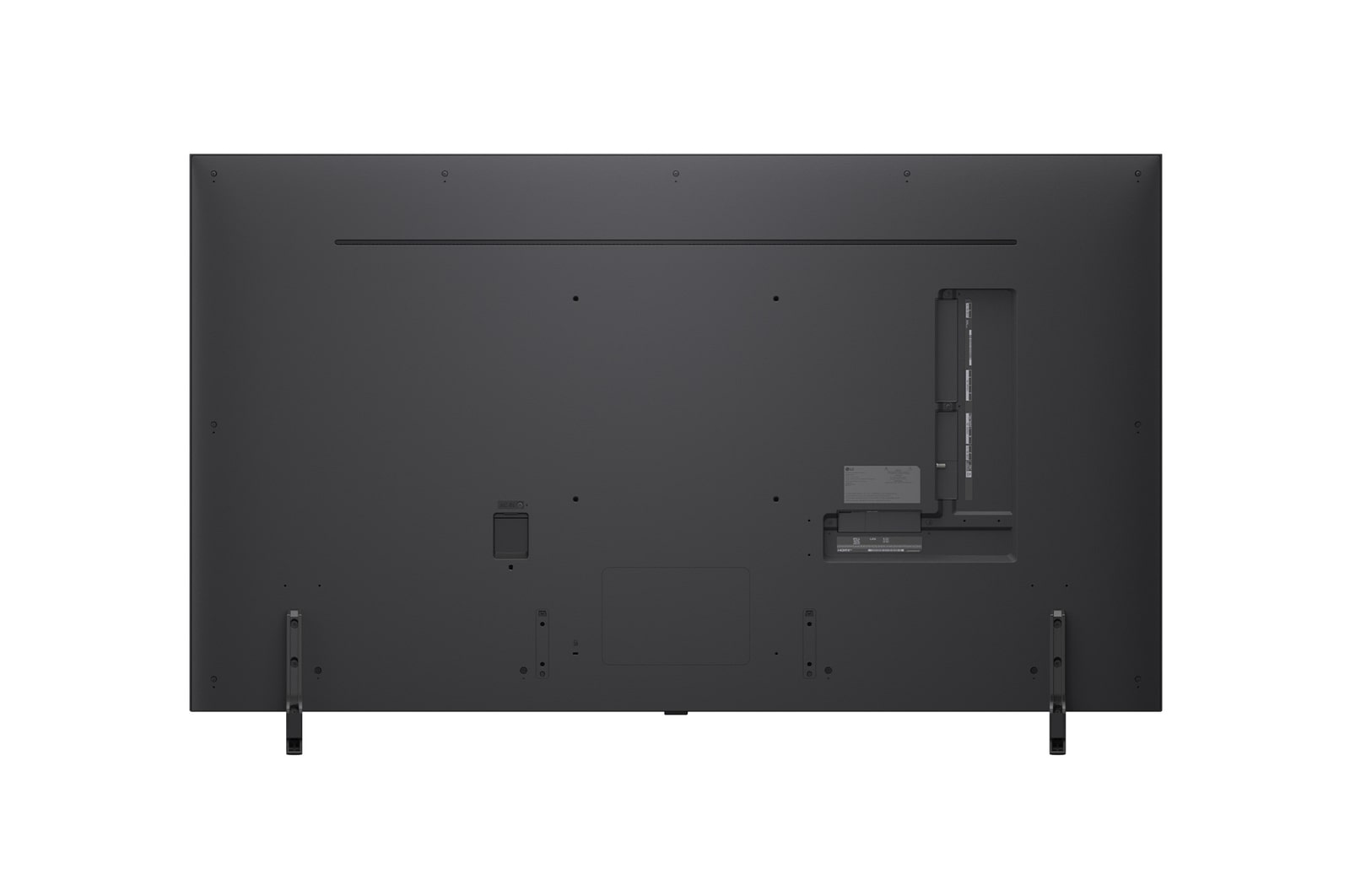 Rückansicht des LG QNED evo TV