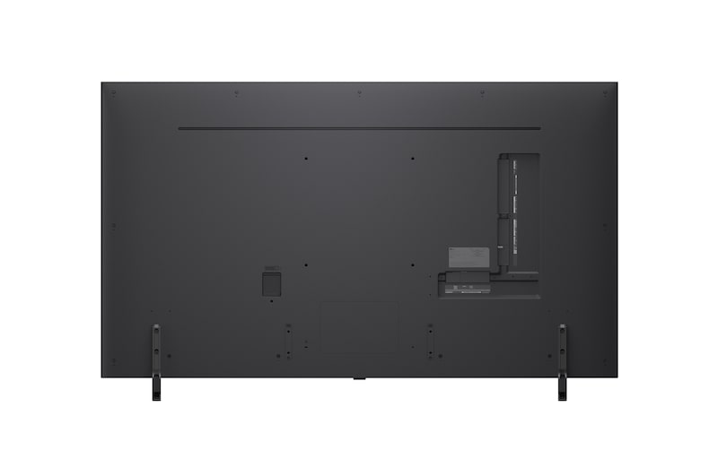 Rückansicht des LG QNED evo TV