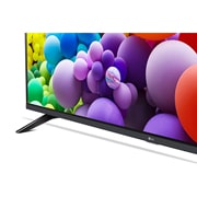 Nahaufnahme der Oberkante des LG UHD TV UT80