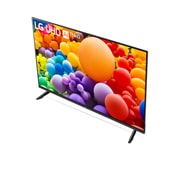 Nahaufnahme der Oberkante des LG UHD TV UT80