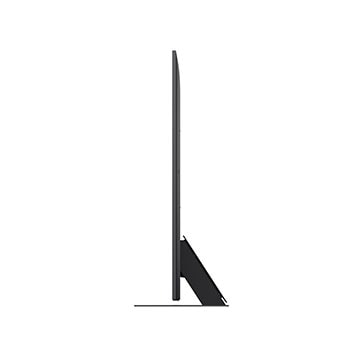 Seitenansicht von links des LG QNED evo TV 
