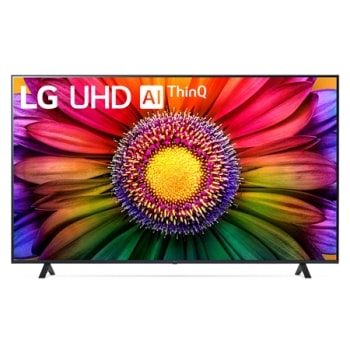 Eine Frontansicht des LG UHD TV