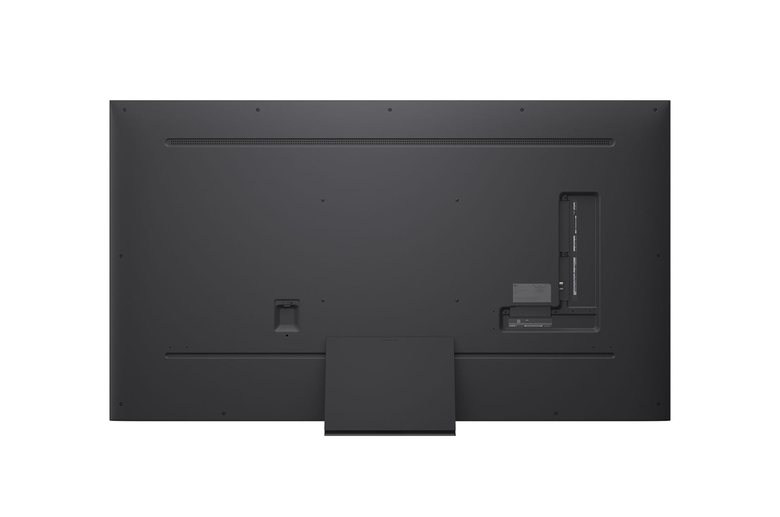 Rückansicht des LG QNED evo TV