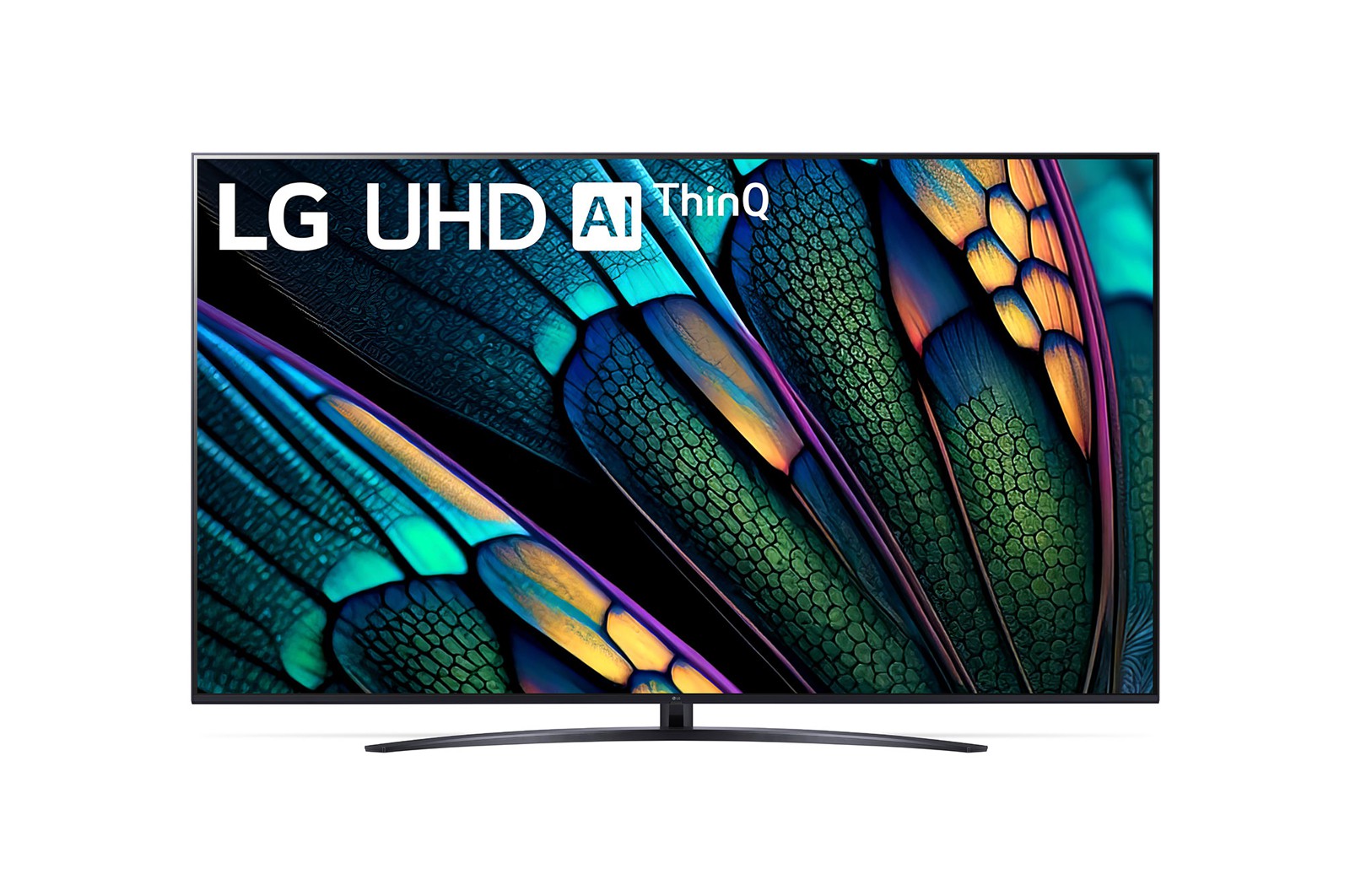 Vorderseite von 86 Zoll LG 4K Smart UHD TV UR81 86UR81006LA