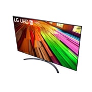 Nahaufnahme der Oberkante des LG UHD TV UT80