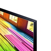 Nahaufnahme der Oberkante des LG UHD TV UT80