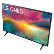 Nahaufnahme der Oberkante des LG QNED TV, 43QNED776RB