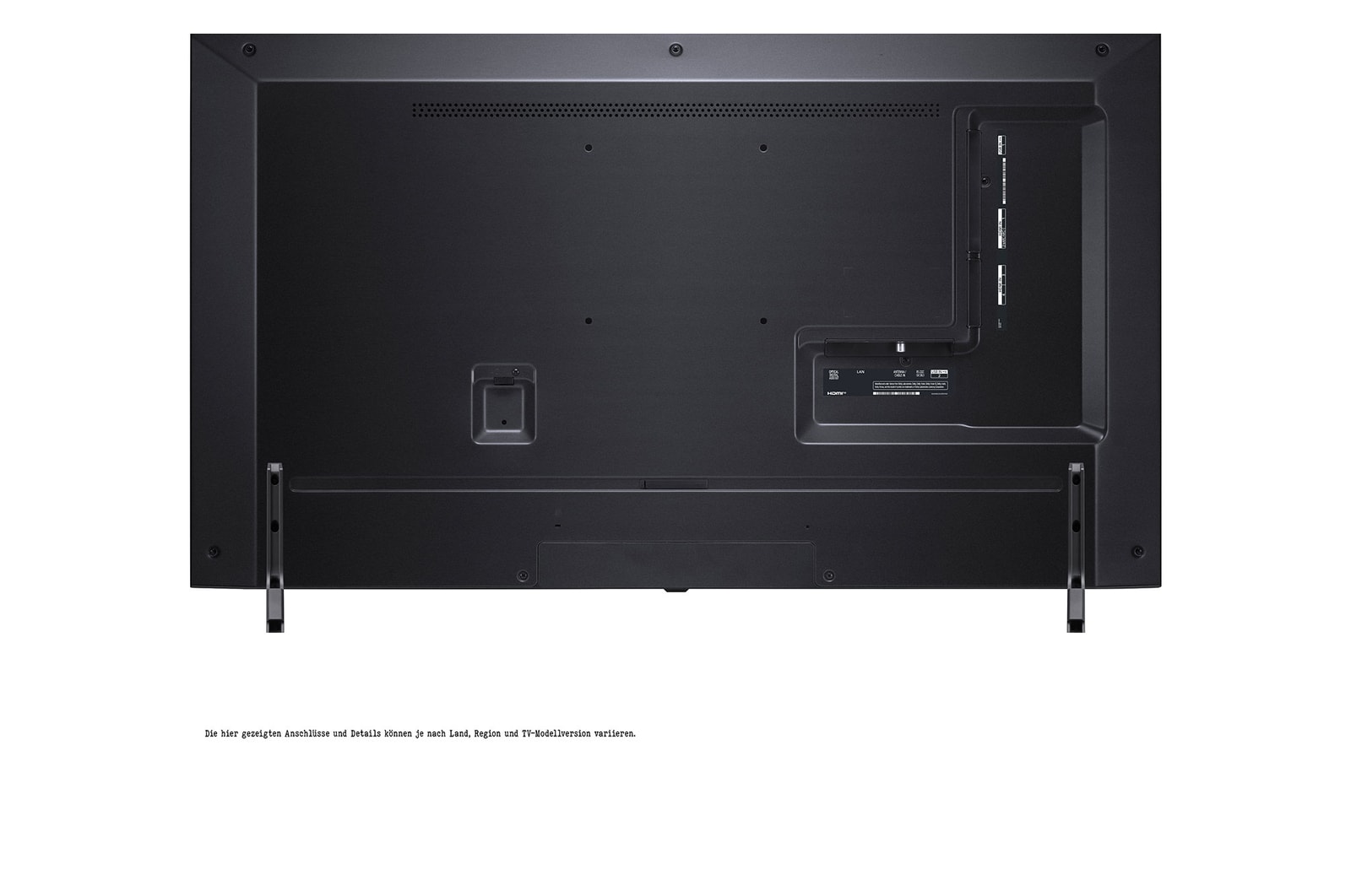 Rückansicht des LG QNED TV, 43QNED776RB