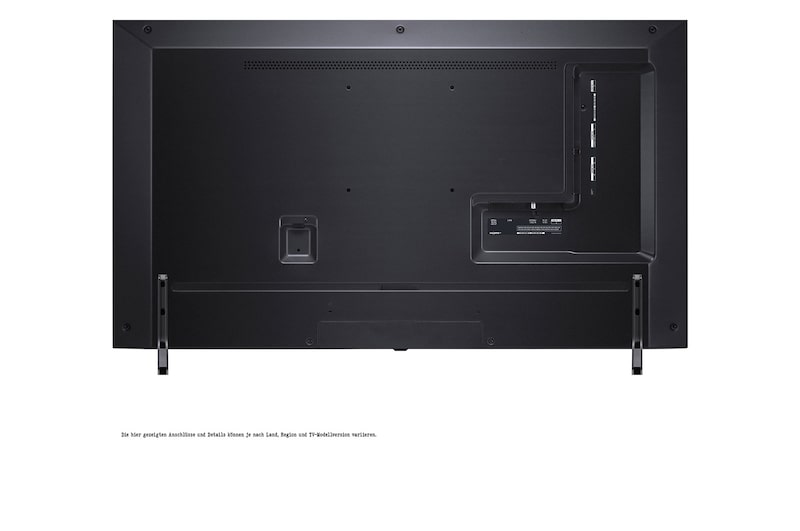 Rückansicht des LG QNED TV, 43QNED776RB
