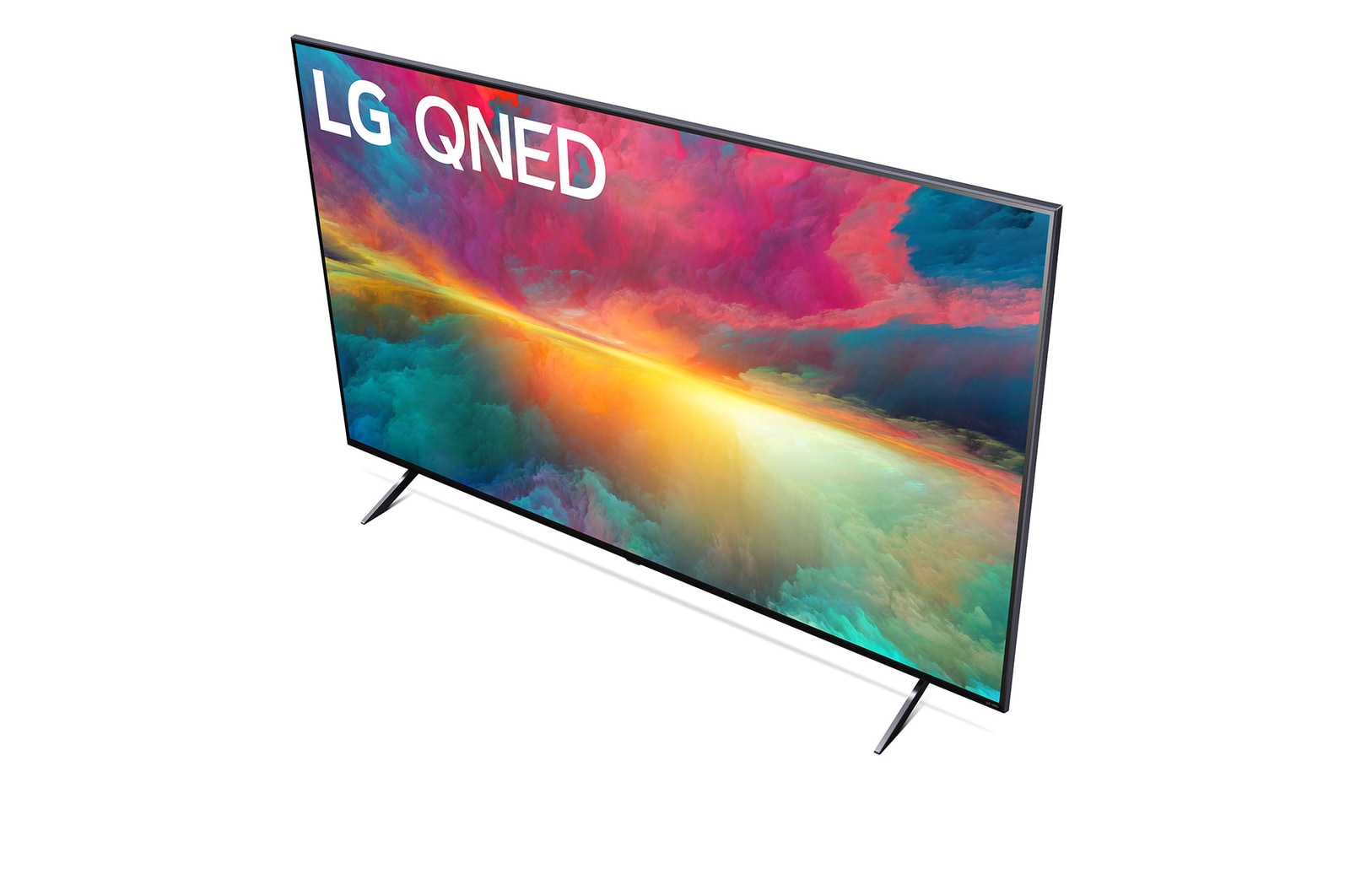 Nahaufnahme der Oberkante des LG QNED TV, 43QNED776RB