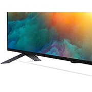 Nahaufnahme der Oberkante des LG QNED TV, 43QNED776RB