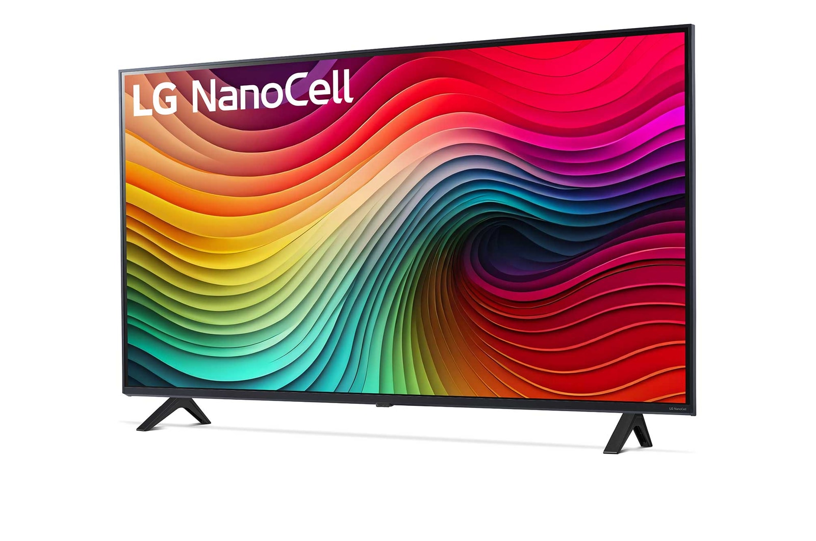 Vorderansicht des LG NanoCell-Fernsehers, NANO80