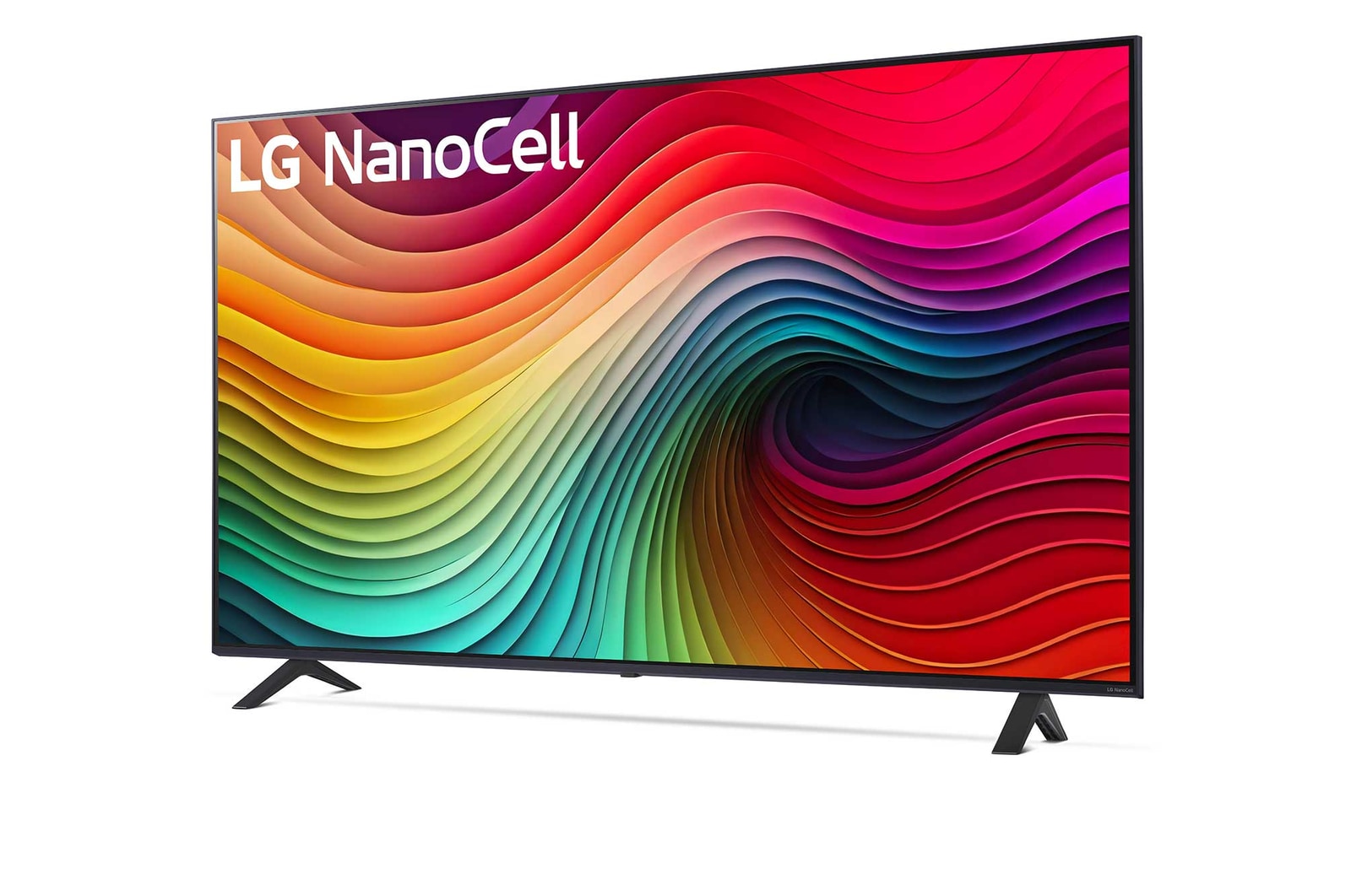 Vorderansicht des LG NanoCell-Fernsehers, NANO80