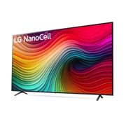 Slightly-angled right-facing side view of LG NanoCell TV