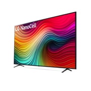 Slightly-angled right-facing side view of LG NanoCell TV