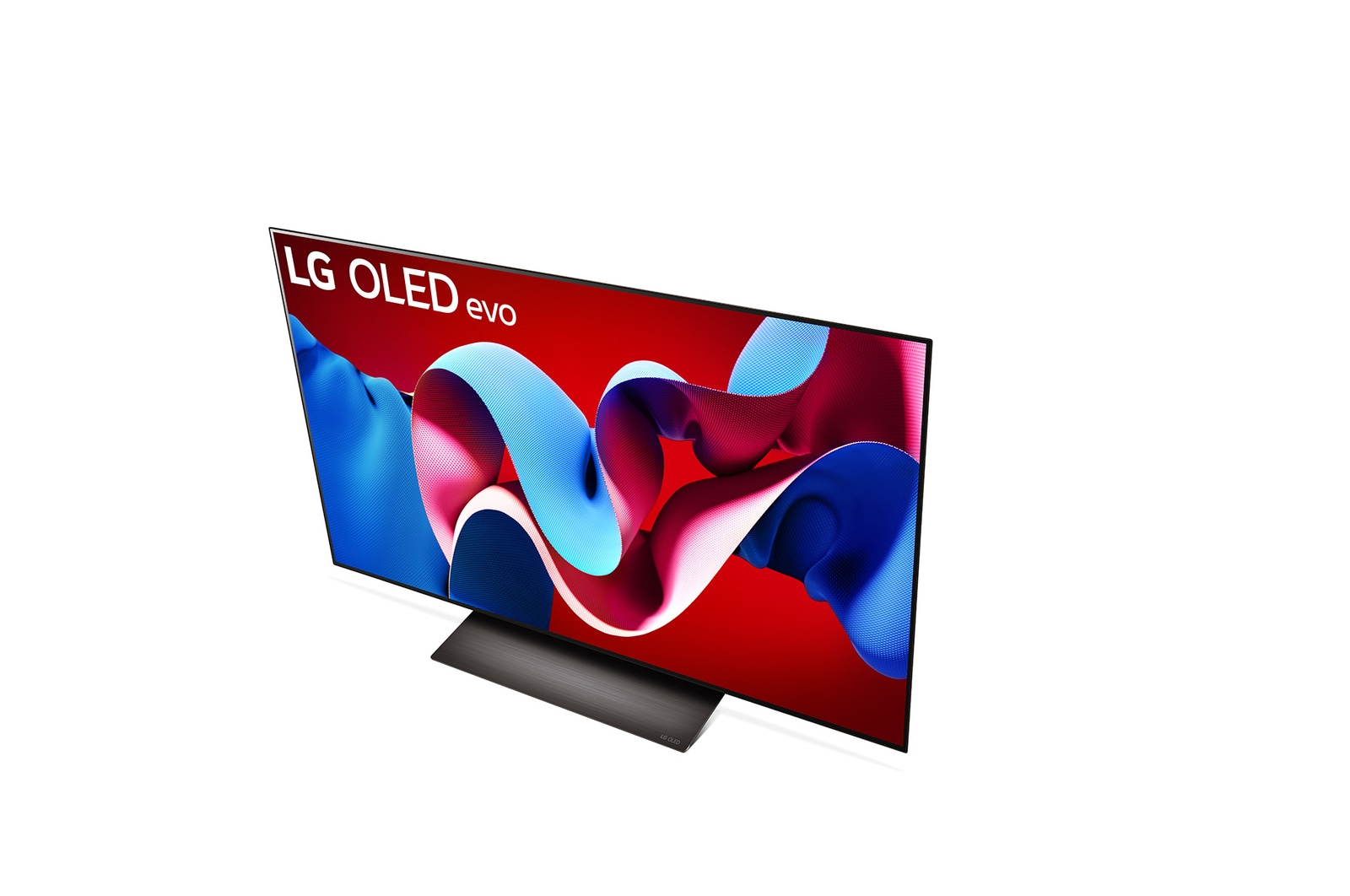 Schrägansicht des LG OLED evo TV C4 von oben