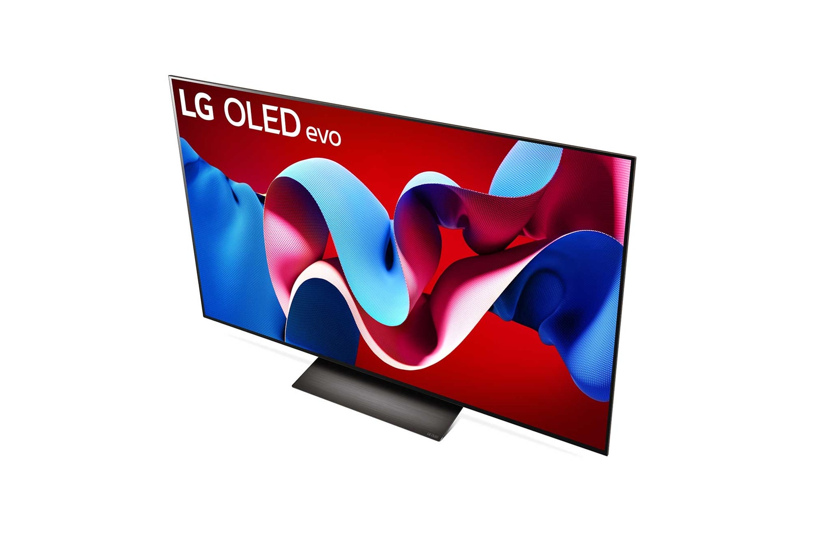 Schrägansicht des LG OLED evo TV C4 von oben