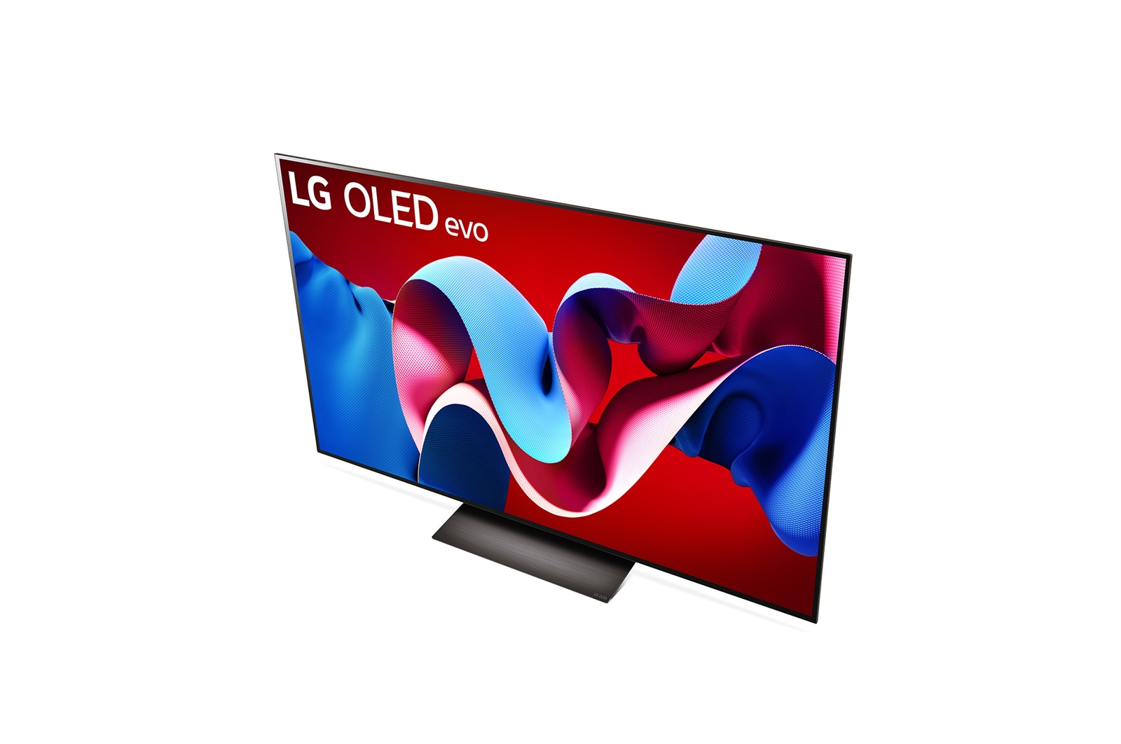 Schrägansicht des LG OLED evo TV C4 von oben