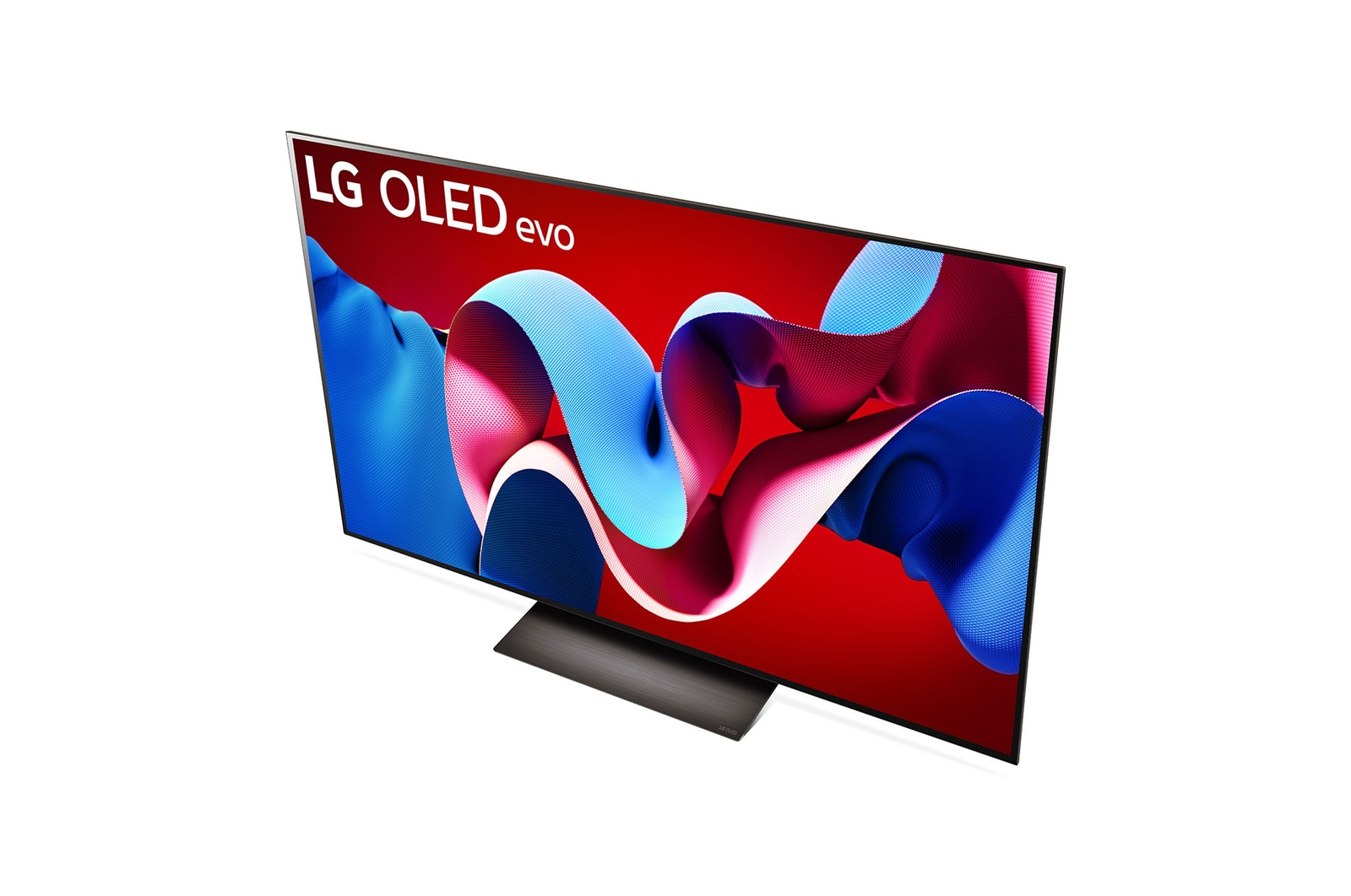 Schrägansicht des LG OLED evo TV C4 von oben