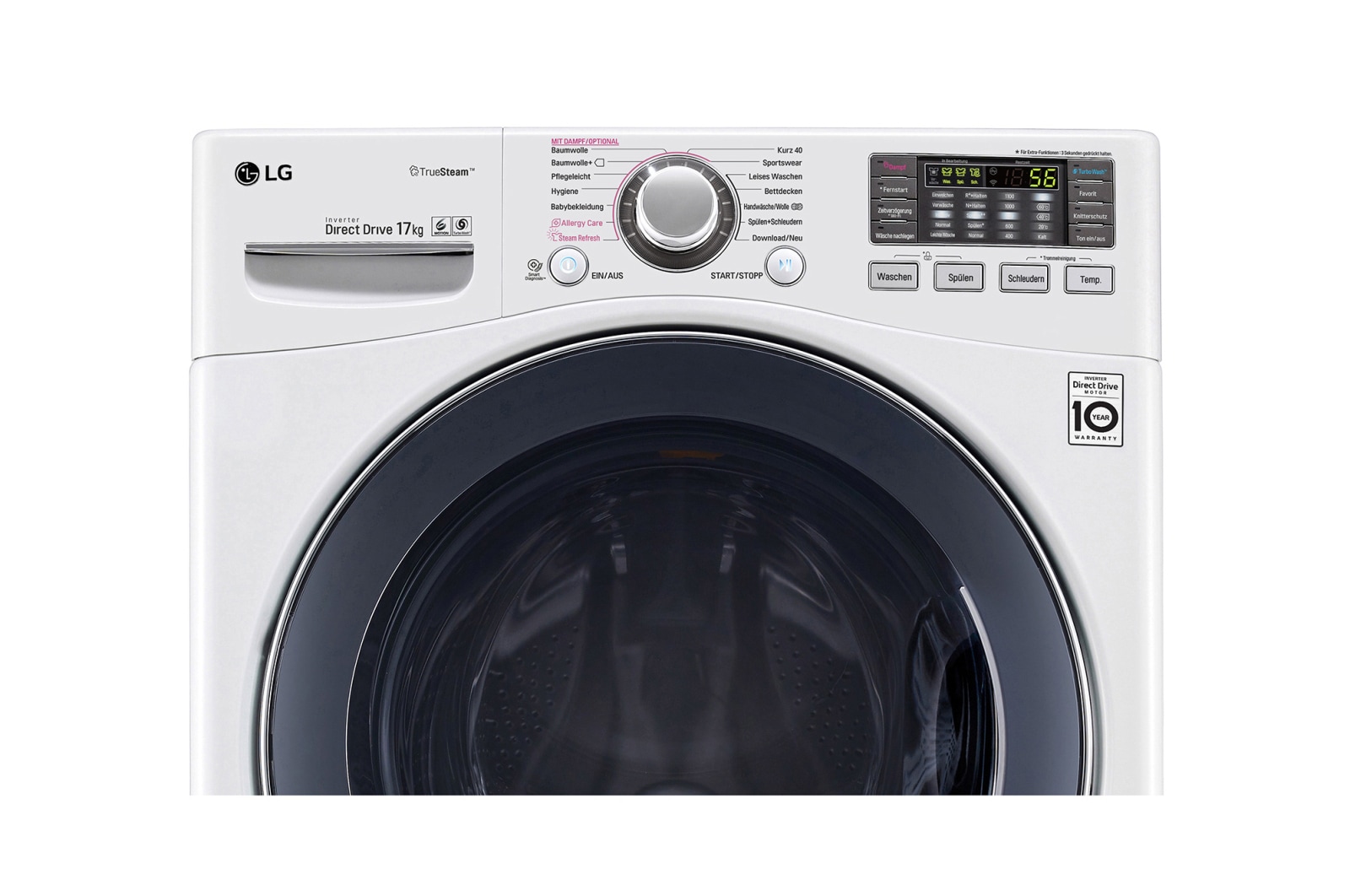 LG Waschmaschine | 17 kg | TrueSteam™ | TurboWash™ | SmartThinQ™, F11WM17VT2