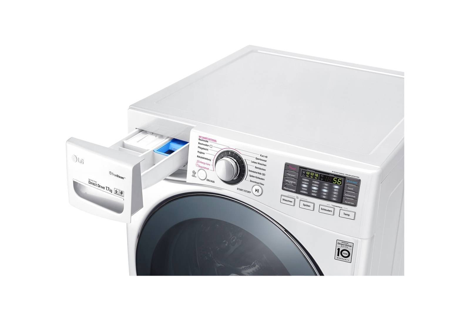 LG Waschmaschine | 17 kg | TrueSteam™ | TurboWash™ | SmartThinQ™, F11WM17VT2