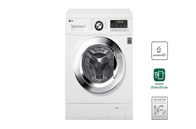 LG Waschtrockner mit 6 Motion DirectDrive™-Technologie. 8 kg Waschen / 4 kg Trocknen., F1496AD3