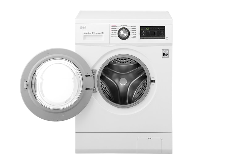 LG Waschtrockner mit 6 Motion DirectDrive™-Technologie | Energieeffizienzklasse* A | 8 kg Waschen / 5 kg Trocknen, F14G6TDM2NH