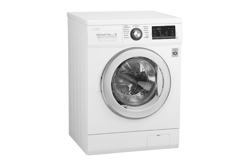 LG Waschtrockner mit 6 Motion DirectDrive™-Technologie | Energieeffizienzklasse* A | 8 kg Waschen / 5 kg Trocknen, F14G6TDM2NH