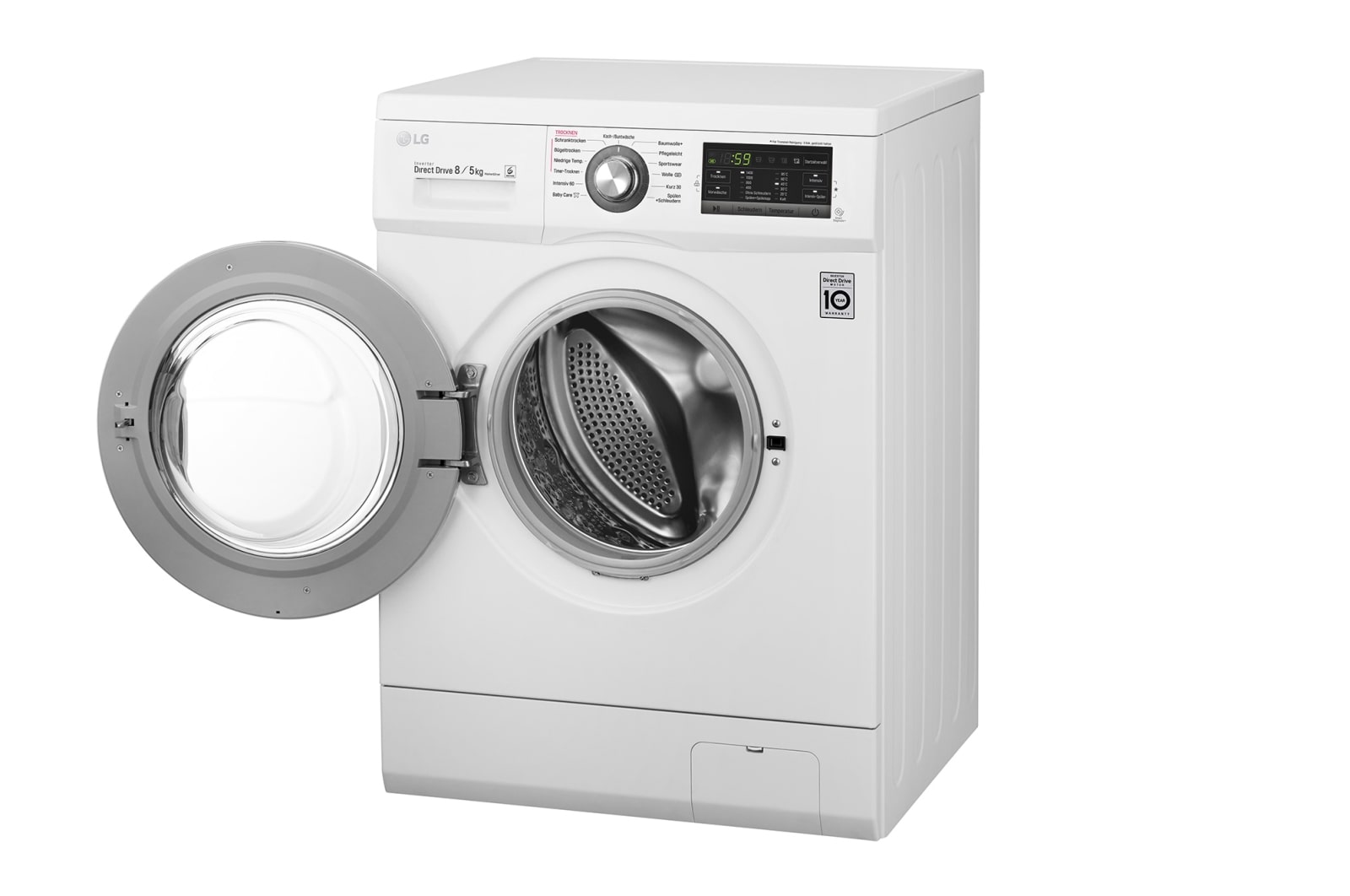 LG Waschtrockner mit 6 Motion DirectDrive™-Technologie | Energieeffizienzklasse* A | 8 kg Waschen / 5 kg Trocknen, F14G6TDM2NH