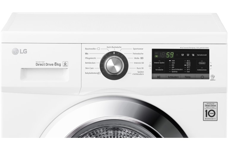 LG Waschmaschine mit bis zu 8 Kg Fassungsvermögen , F14G6TDN2H