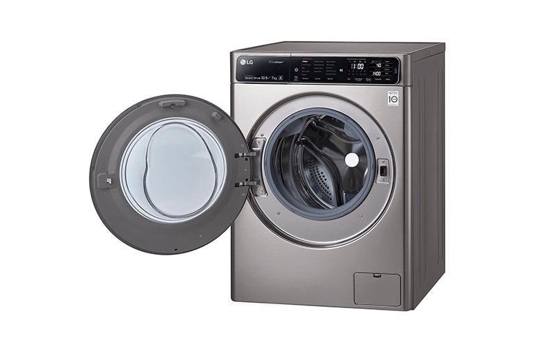 LG Waschtrockner mit ECO Hybrid System, NFC und 6 Motion DirectDrive™. 10,5 Kg Waschen / 7 kg Trocknen., F14U1JBH6NH
