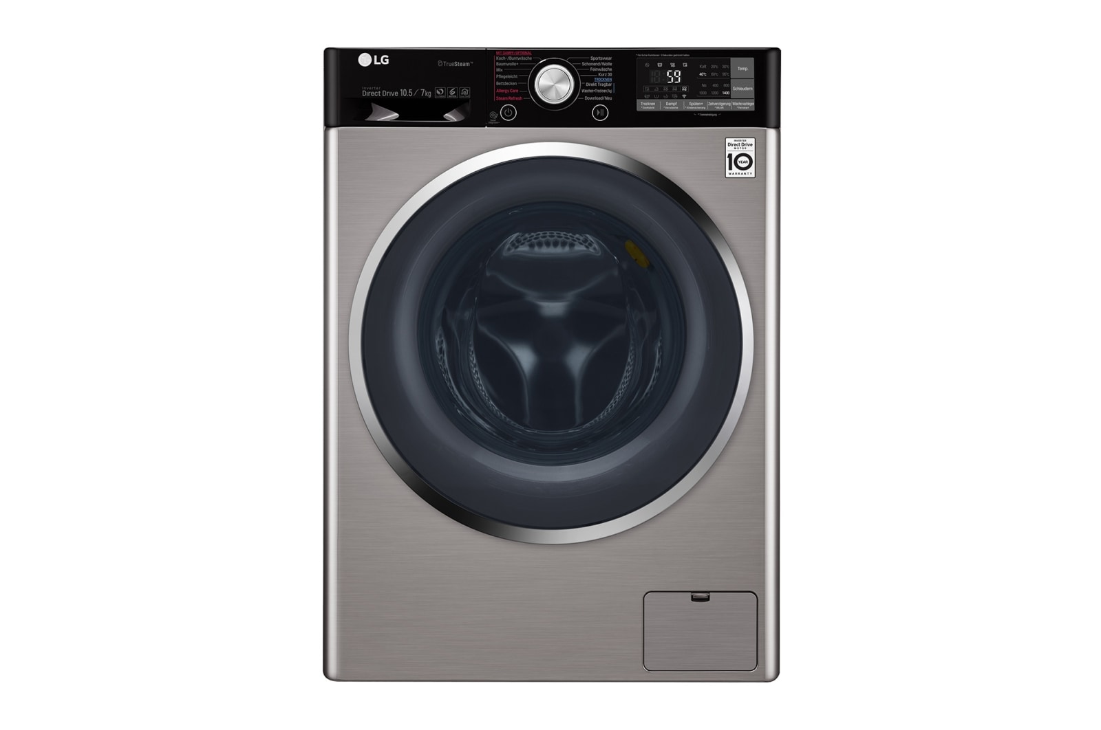 LG Waschtrockner | Serie 9 | 10,5 kg Waschen | 7 kg Trocknen | TrueSteam™ | Inverter DirectDrive™ | SmartThinQ™  , F14WD107TH6