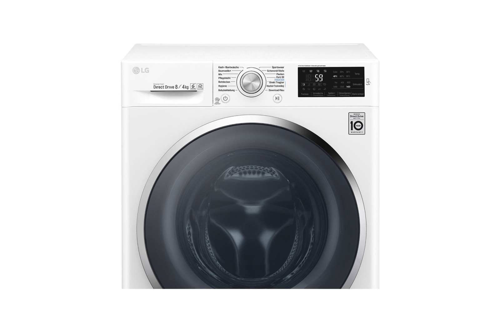 LG Waschtrockner 8KG Waschen/4KG Trocknen, Tag On NFC, 6 Motion Drive, F14WD84TN2