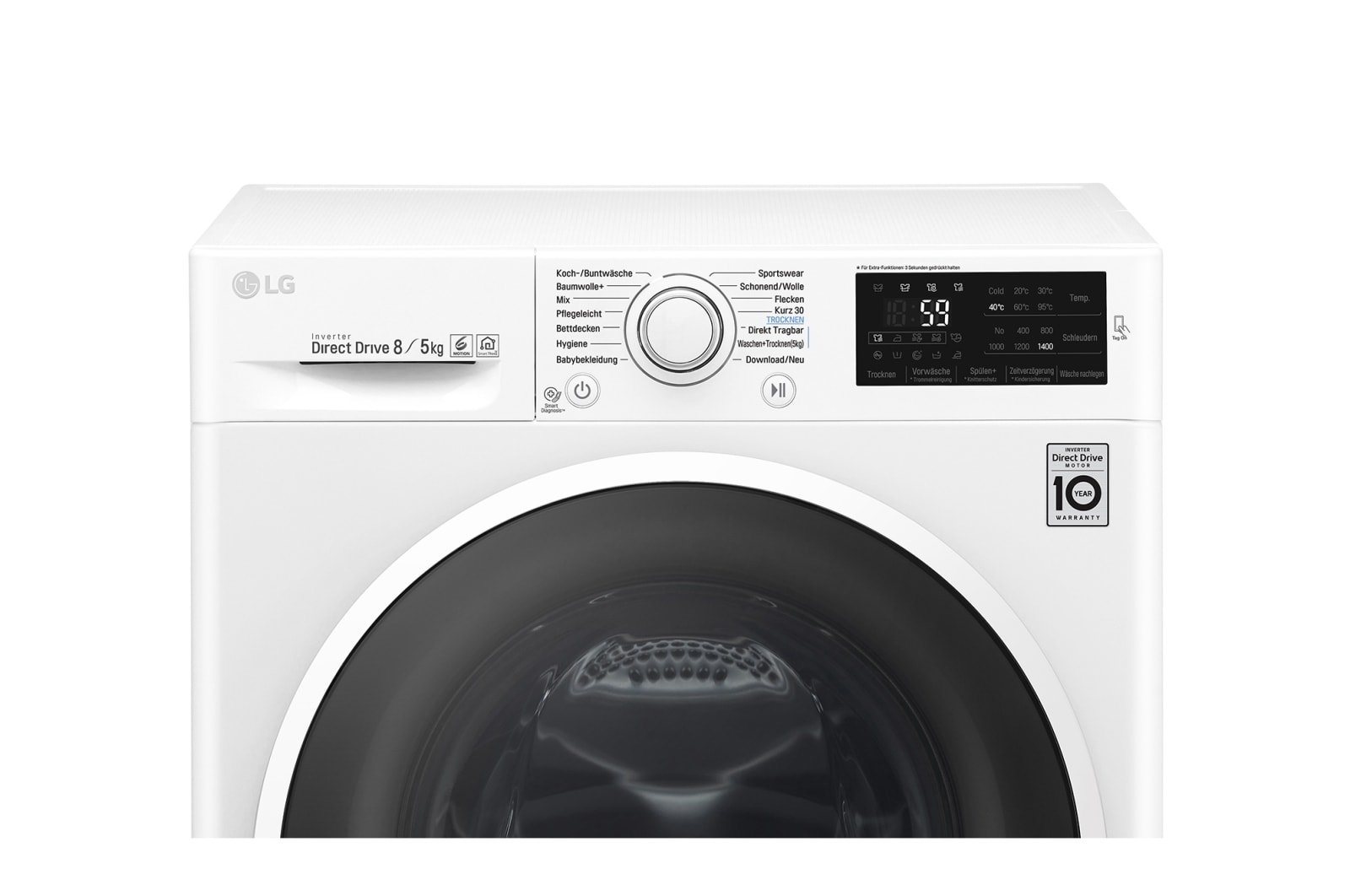 LG Waschtrockner | Serie 5 | 8 kg Waschen | 5 kg Trocknen | Inverter DirectDrive™ , F14WD85EN0
