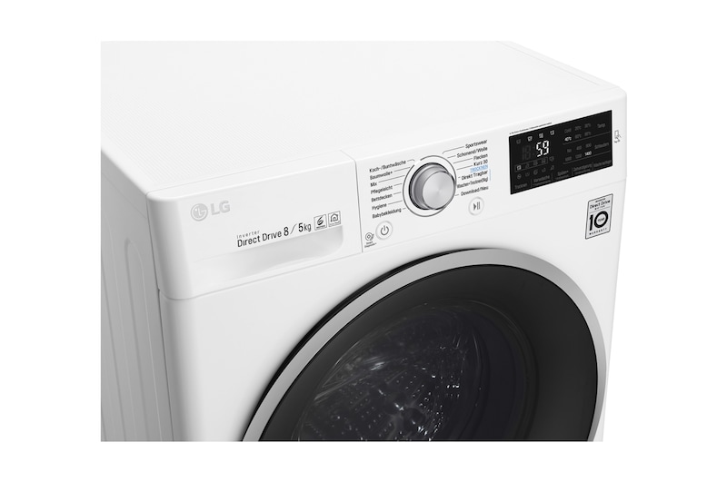 LG Waschtrockner | Serie 5 | 8 kg Waschen | 5 kg Trocknen | Inverter DirectDrive™ | Chrom-Rahmen, F14WD85TN1