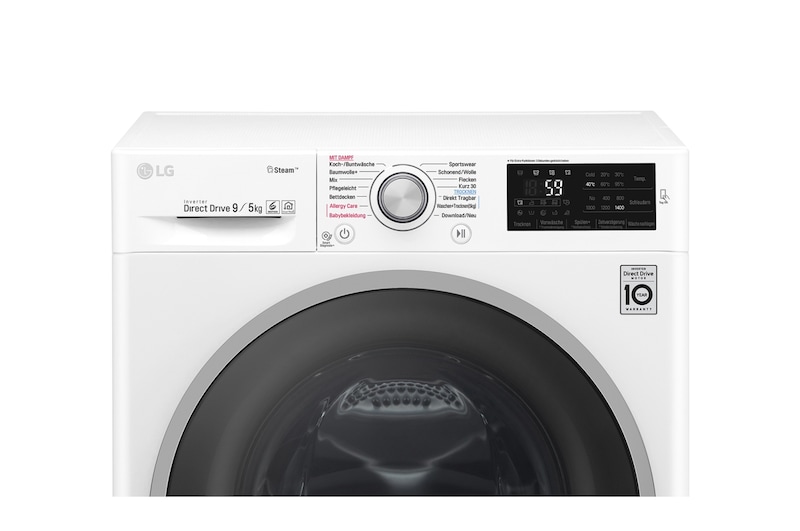 LG Waschtrockner 9 KG Waschen / 5 KG Trocknen | Steam Funktion | NFC Funktion, F14WD95TS1