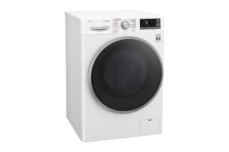LG Waschtrockner | Serie 9 | 9 kg Waschen | 6 kg Trocknen | TrueSteam™ | Inverter DirectDrive™ | SmartThinQ™ | Silber-Rahmen, F14WD96EH1