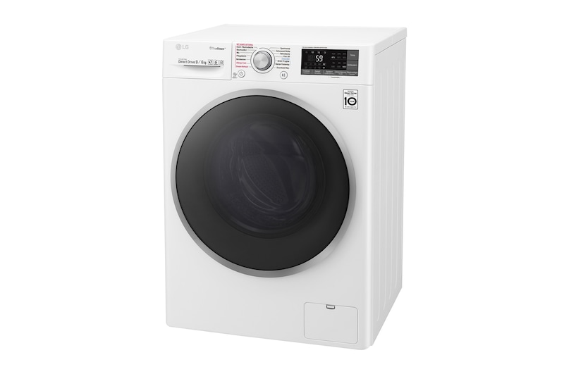 LG Waschtrockner | Serie 9 | 9 kg Waschen | 6 kg Trocknen | TrueSteam™ | Inverter DirectDrive™ | SmartThinQ™ | Silber-Rahmen, F14WD96EH1
