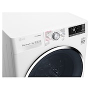 LG Waschtrockner | Serie 9 | 9 kg Waschen | 6 kg Trocknen | TrueSteam™ | Inverter DirectDrive™ | SmartThinQ™ | Chrom-Rahmen, F14WD96TH2