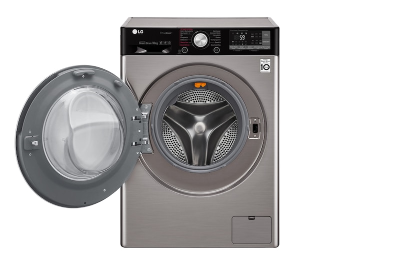 LG Waschmaschine | Serie 9 | 10 kg | TrueSteam™ | TurboWash™ | SmartThinQ™ | Edelstahl-Optik, F14WM10TT6