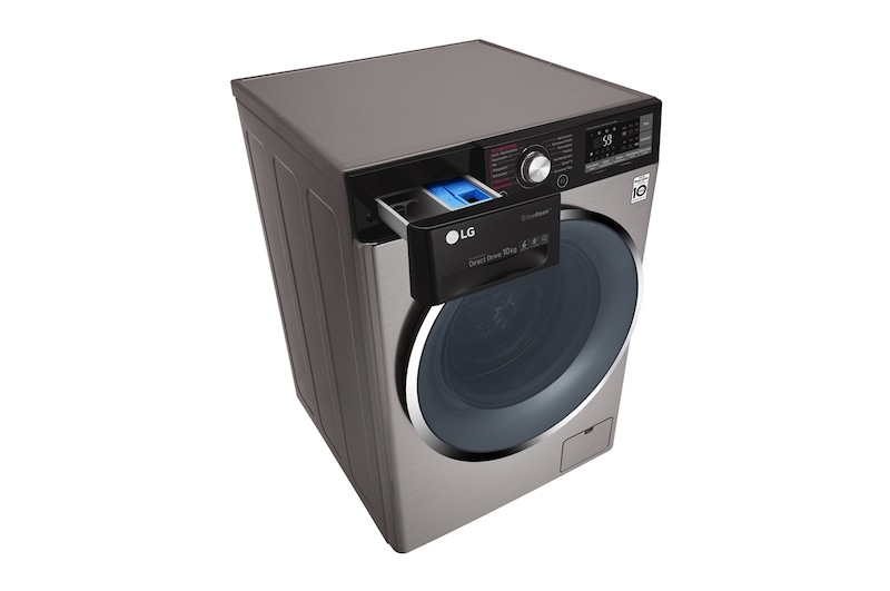 LG Waschmaschine | Serie 9 | 10 kg | TrueSteam™ | TurboWash™ | SmartThinQ™ | Edelstahl-Optik, F14WM10TT6