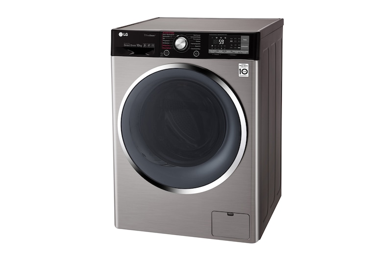 LG Waschmaschine | Serie 9 | 10 kg | TrueSteam™ | TurboWash™ | SmartThinQ™ | Edelstahl-Optik, F14WM10TT6