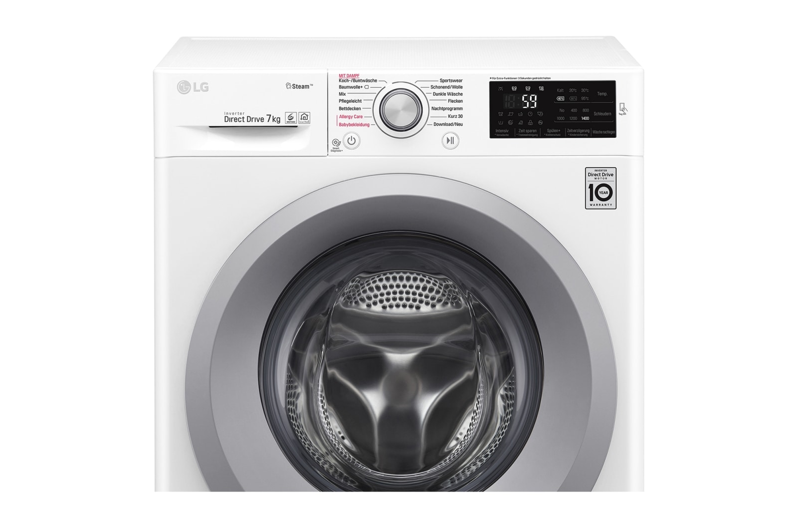 LG Waschmaschine 7KG, Steam, Tag On NFC, F14WM7KS1