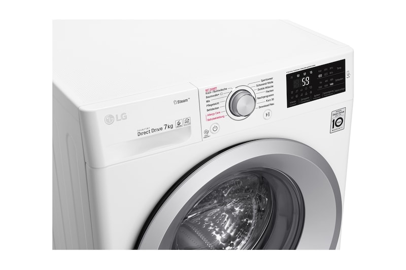 LG Waschmaschine 7KG, Steam, Tag On NFC, F14WM7KS1