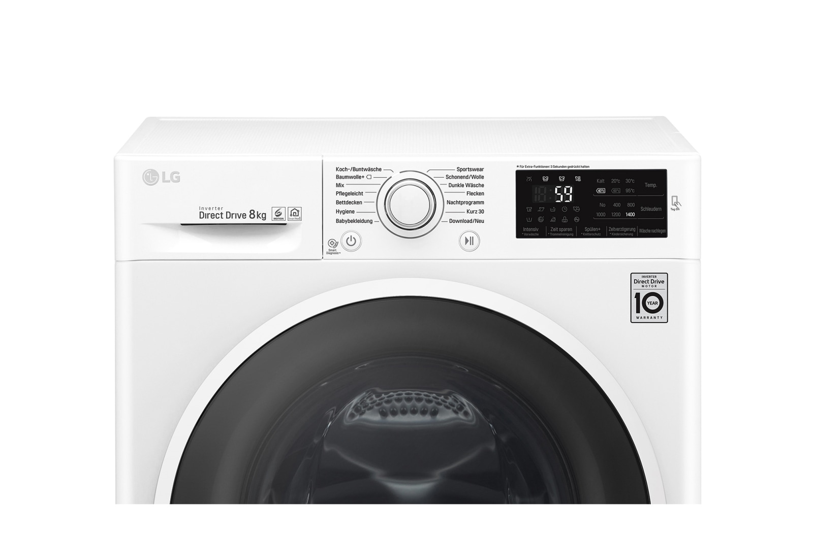 LG Waschmaschine | Serie 5 | 8 kg | Weiß, F14WM8EN0