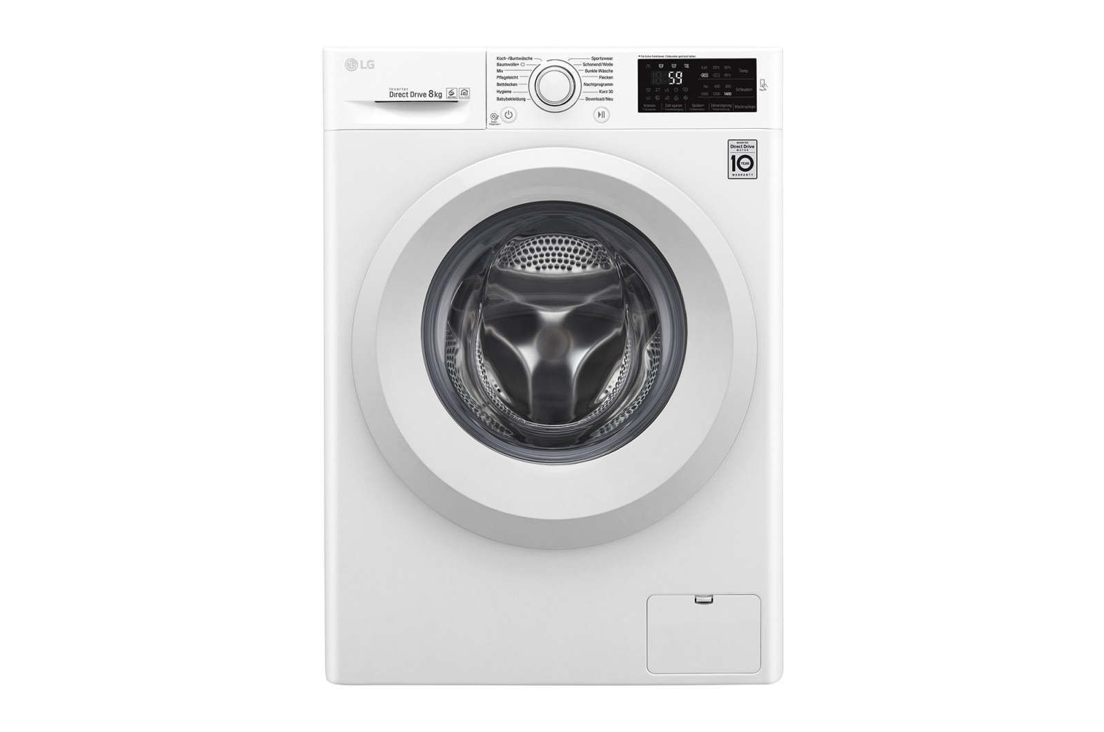 LG Waschmaschine | Serie 3 | 8 kg | Weiß & weißer Ring, F14WM8LN0