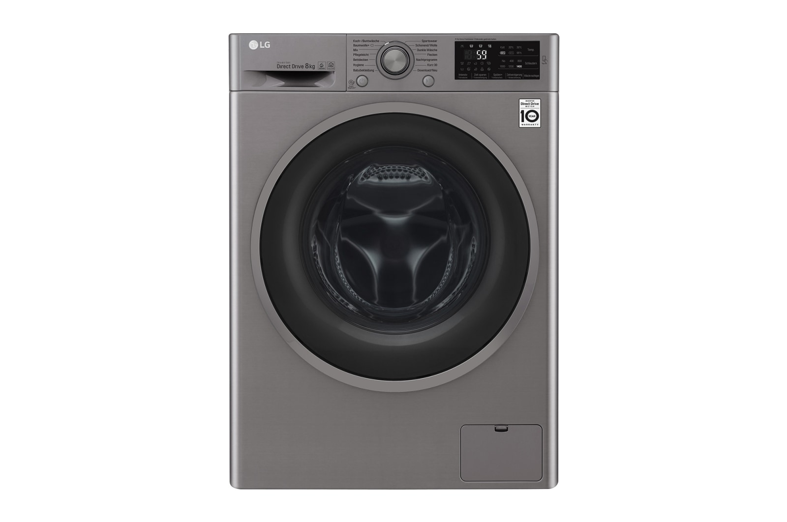 LG Waschmaschine | Serie 5 | 8 kg | Stone Silver, F14WM8TN4