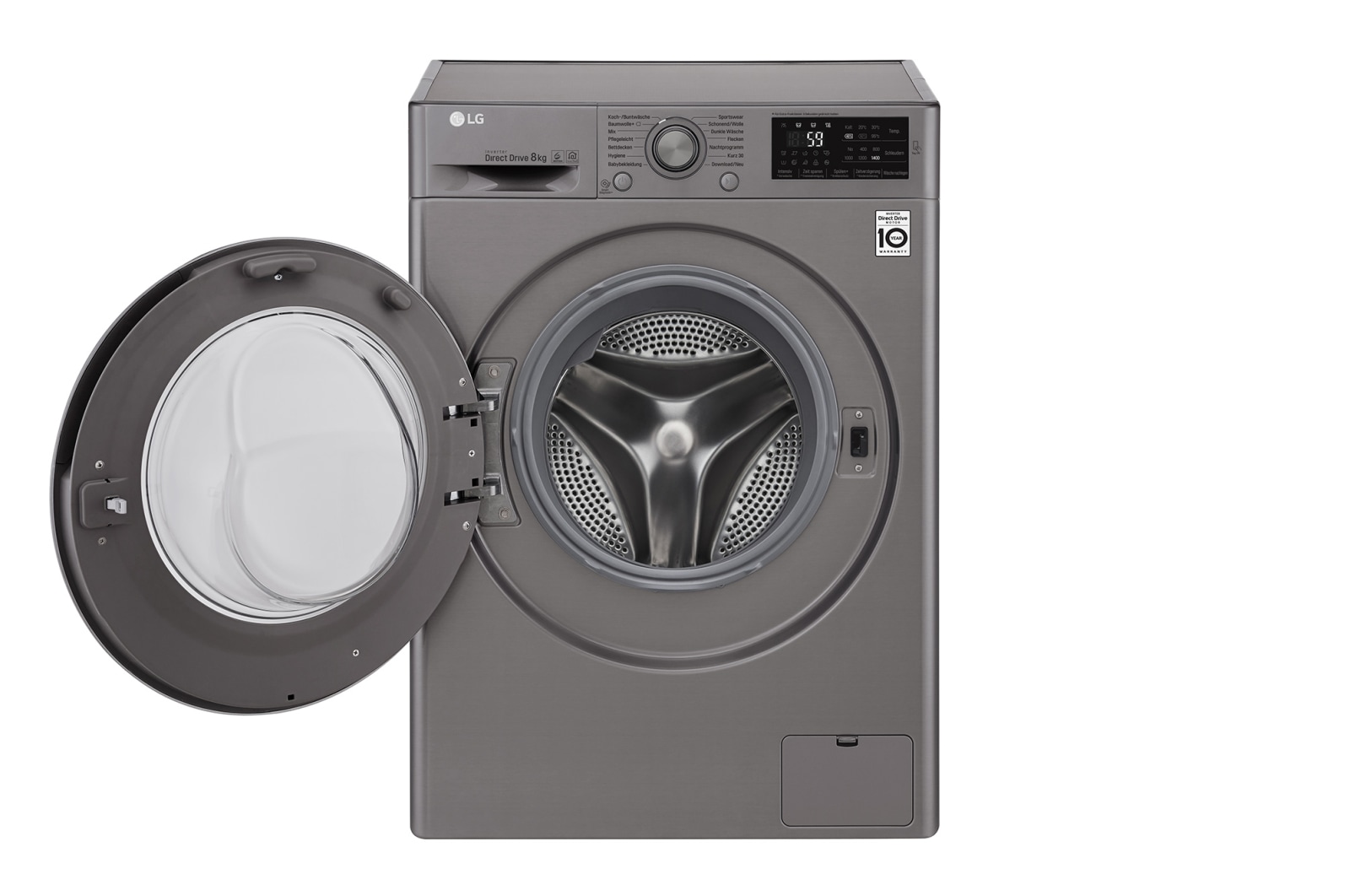 LG Waschmaschine | Serie 5 | 8 kg | Stone Silver, F14WM8TN4