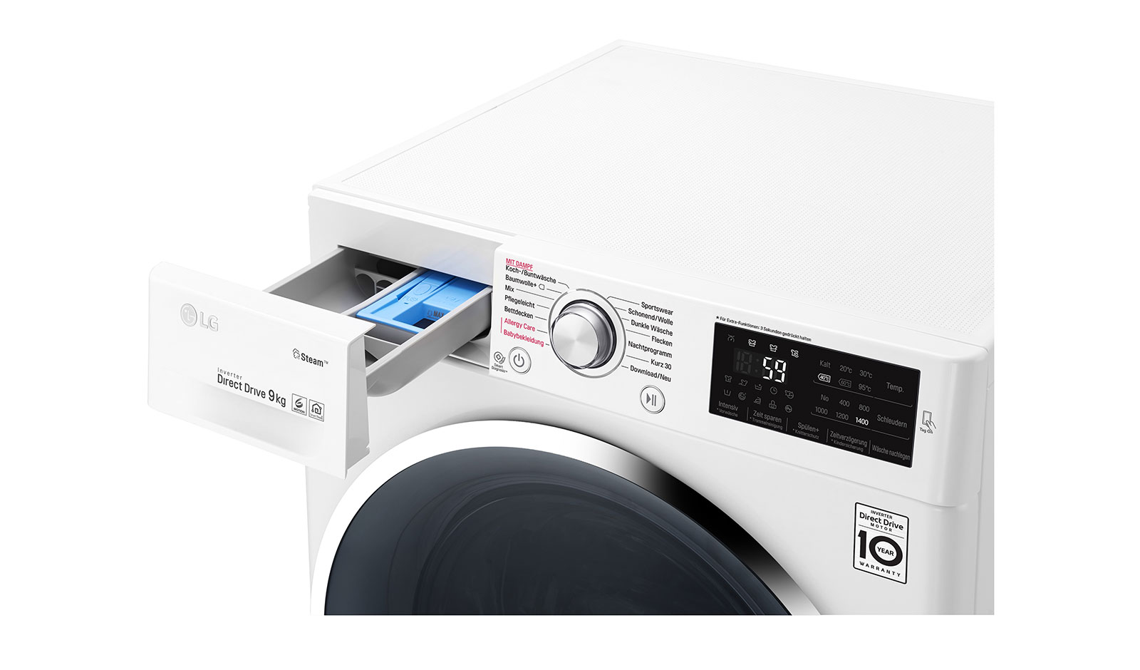 LG Waschmaschine | 9 kg | Steam™, F14WM9KG