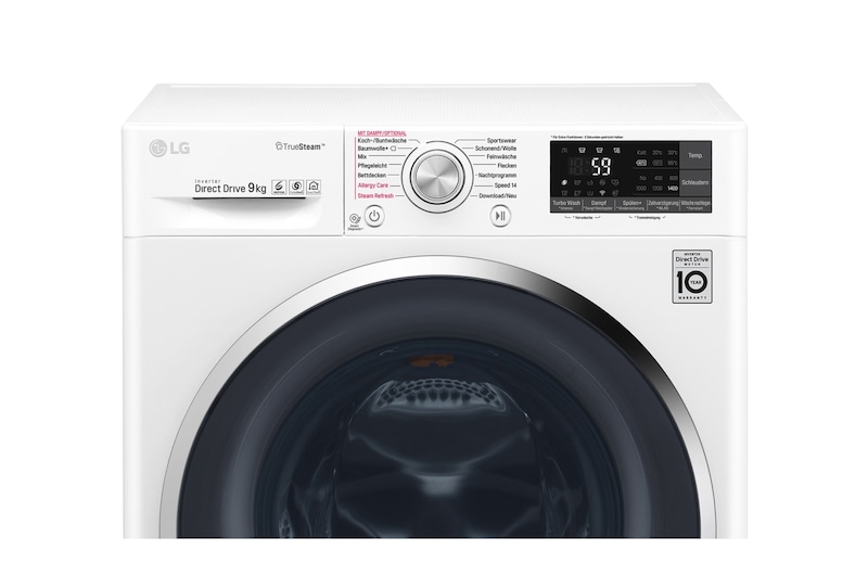 LG Waschmaschine | Serie 9 | 9 kg | TrueSteam™ | TurboWash™ | SmartThinQ™, F14WM9TT2